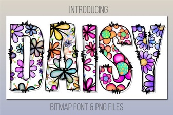 The Daisy Font for Creative Typography Projects