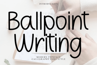 Ballpoint Pen Fonts for Natural, Handwritten Designs