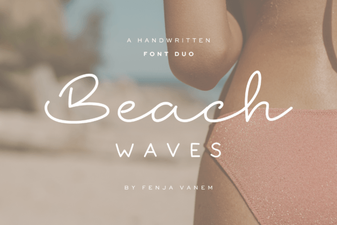 Beach Waves Duo: a Creative Font Pair for Modern Designs