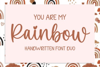 Rainbow Fonts for Creative Design Projects