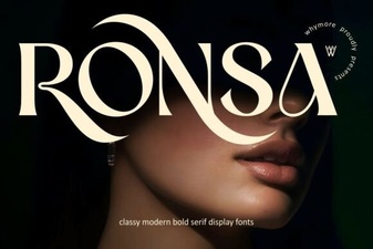Design Projects Using Ronsa Font